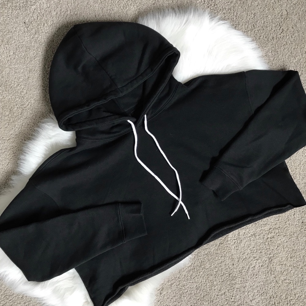 Wild Fable Cropped Hoodie || Black || XXL
